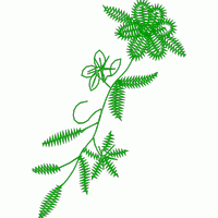 绿色刺绣花卉图案 免费花样