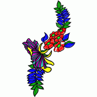 彩色花卉刺绣图案 免费花样