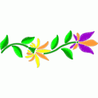 彩色花卉刺绣图案 免费花样