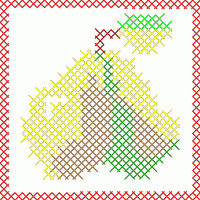 像素风格梨子图案 免费花样
