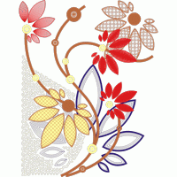 刺绣花卉图案设计 免费花样