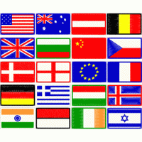 各国国旗刺绣徽章集合 免费花样