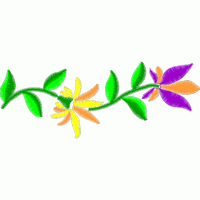 彩色花卉刺绣图案 免费花样