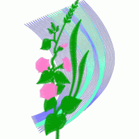 绣花植物图案设计 免费花样