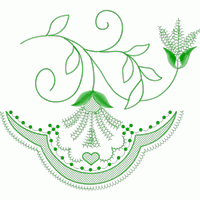 花卉刺绣图案设计 免费花样