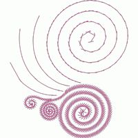 螺旋花朵图案设计 免费花样