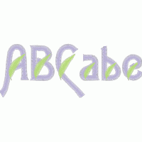 刺绣字母ABcabe图案 免费花样