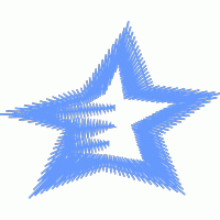 蓝色五角星图案 免费花样