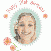 21岁生日贺卡 免费花样