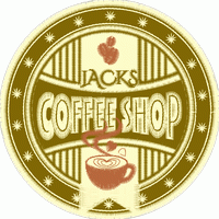 杰克咖啡店徽章 免费花样