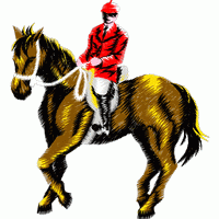 骑马者刺绣图案 马 polo free dst转存emb