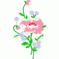 刺绣花卉图案 免费花样