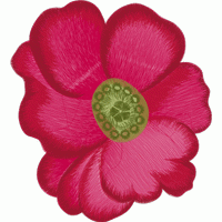 粉色刺绣花朵图案 免费花样