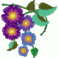 刺绣花卉图案 免费花样