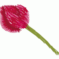 像素玫瑰花 免费花样