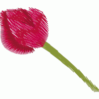 刺绣玫瑰花图案 免费花样