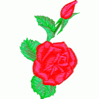 刺绣玫瑰花图案 免费花样