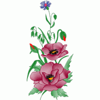 刺绣花卉图案 免费花样