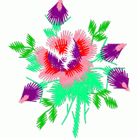 刺绣花卉图案 免费花样