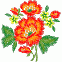 刺绣花卉图案 免费花样