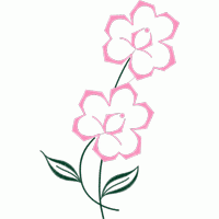 粉色花朵刺绣图案 免费花样
