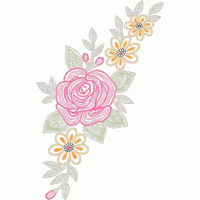 刺绣花卉图案设计 免费花样