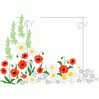 花卉刺绣图案设计图 免费花样