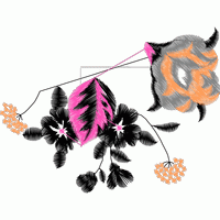 刺绣花卉图案设计 免费花样