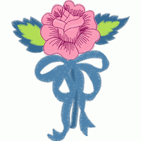刺绣玫瑰花束 免费花样
