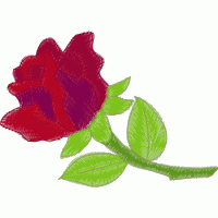 刺绣玫瑰花图案 免费花样