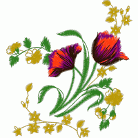 刺绣花卉图案 免费花样