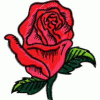 刺绣玫瑰花图案 免费花样