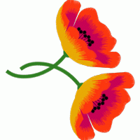 刺绣罂粟花图案 免费花样
