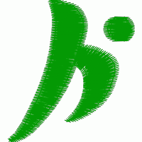 绿色刺绣字母b 免费花样