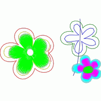 刺绣花朵图案设计图 免费花样