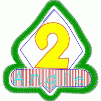 数字2与角度标志设计 免费花样