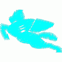 青色飞马3D模型 免费花样