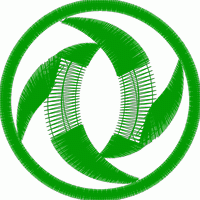 绿色循环标志 免费花样