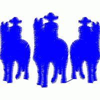 蓝色3D打印骆驼模型 免费花样