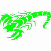 绿色刺状图案刺绣设计 免费花样
