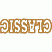 金色刺绣“CLASSIC”字样 免费花样