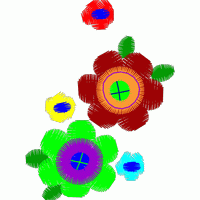 彩色花朵图案设计 免费花样