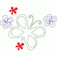 彩色花朵图案设计 免费花样