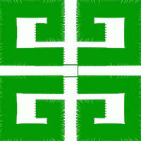 绿色几何图案标志 免费花样