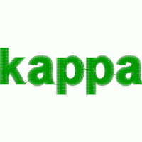 绿色刺绣字母“kappa” 免费花样