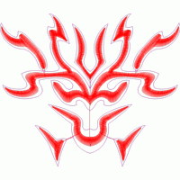 红色火焰纹样设计图 免费花样