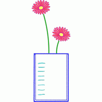 刺绣花朵花瓶图案 窗帘图案图案