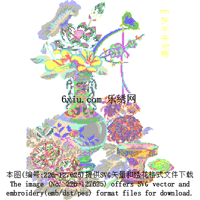 svg矢量绣花图下载