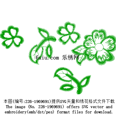 svg矢量绣花图下载