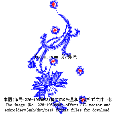 svg矢量绣花图下载